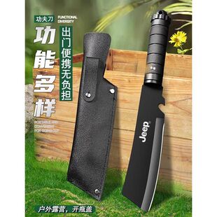 Outdoor Multifunctional Camping Portable Knife, Field Chopping Knife, Fishing Knife, Self-Defense Straight Knife, Wilderness Survival Mountaineering