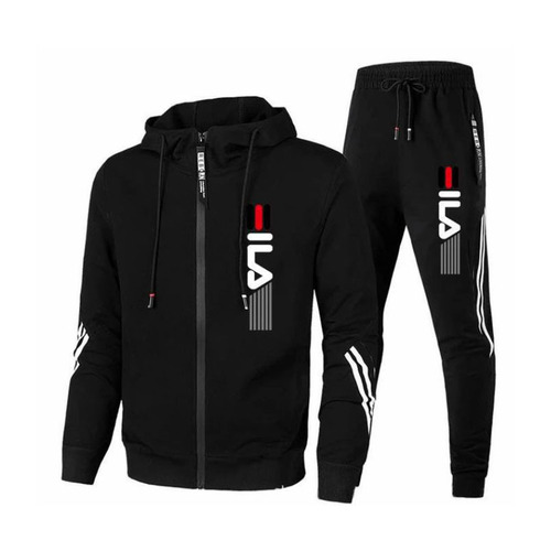 Independent station cross-border men's sports fashion casual set-up zipper tie-and-dye outdoor sports sweatshirt set