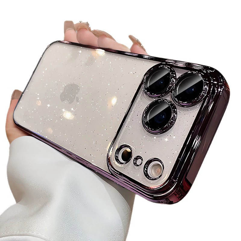 Чехол для телефона (Apple) для iPhone 11–17 серии, задняя панель в виде звездного неба, защита линз камеры