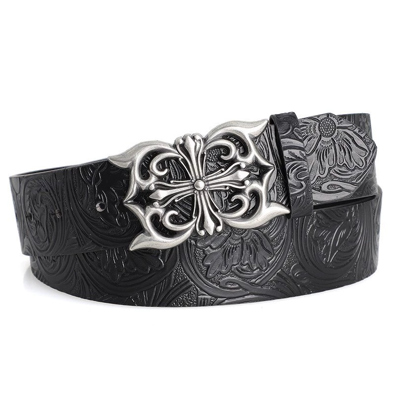 Denim heavy universal belt for men and women, boho style