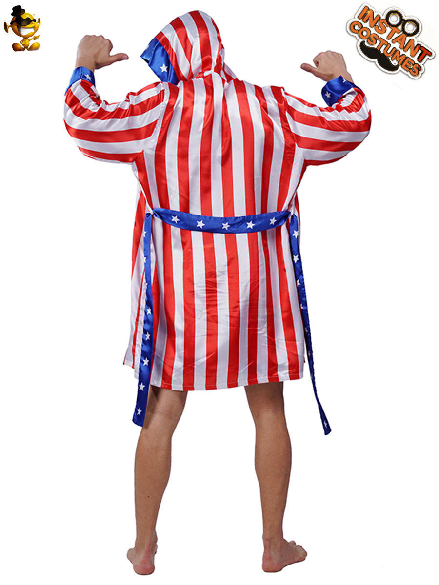 Halloween adulto boxeador de los hombres juego de rol traje de la etapa grande masculino boxeador partido rendimiento traje
