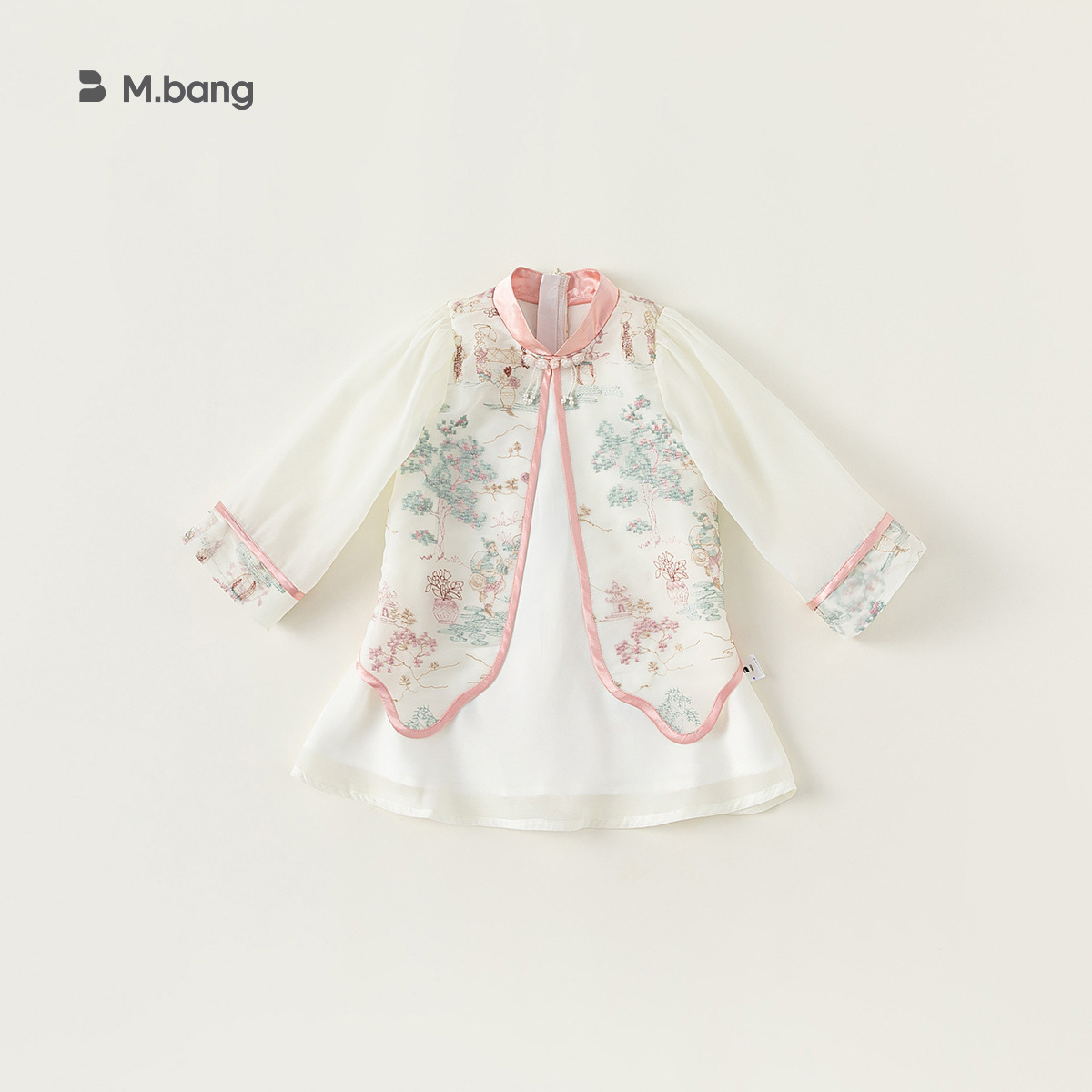 Modelo M Welfare, Vestido de Niña para Primavera y Otoño, No se Devuelve, Vestido Floral Infantil, Vestido de Niña de Manga Larga para Otoño, Ropa Infantil en Liquidación