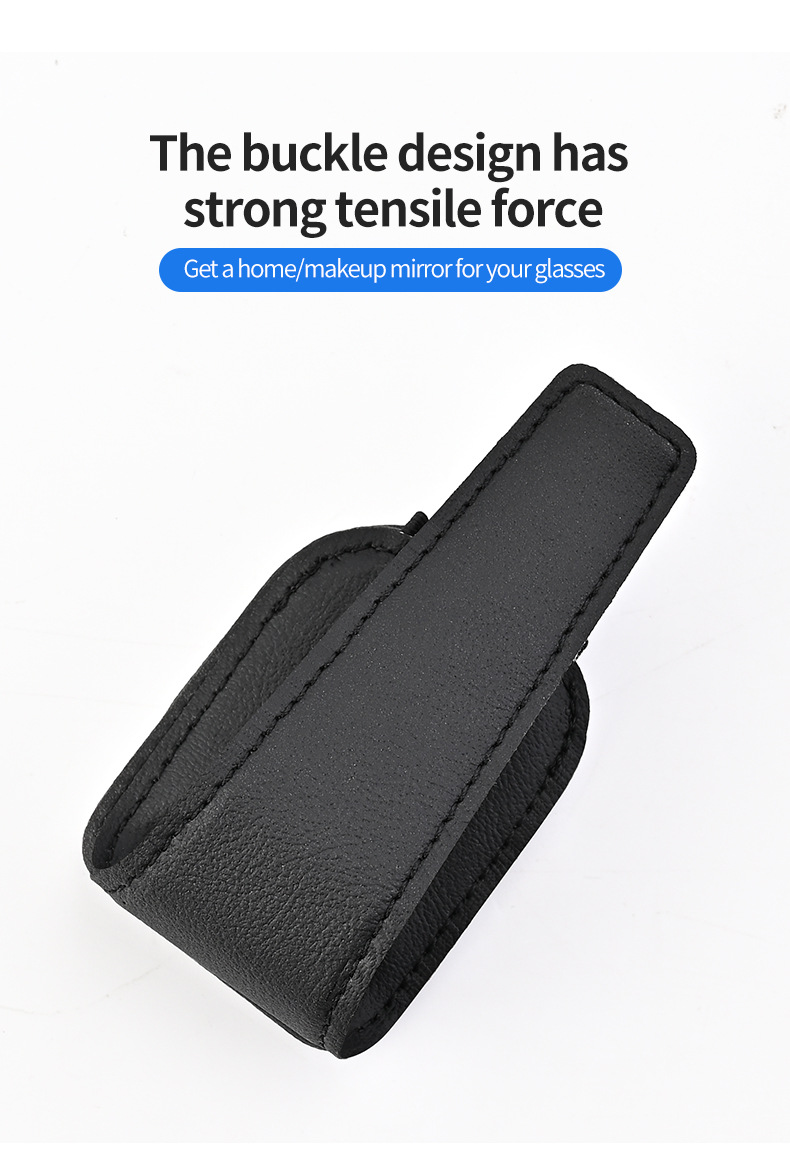 Car glasses frame car multifunctional glasses clip leather car storage box sun visor car sunglasses card holder
