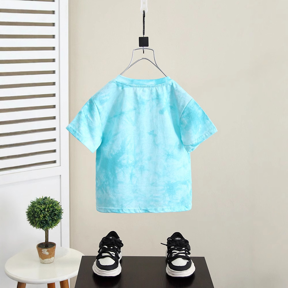 7841 camiseta de niño de manga corta 2025 nuevo estilo ropa de verano de media manga para niños pequeños