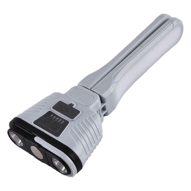 Luz solar multifuncional para acampar, batería magnética de funcionamiento, linterna impermeable exterior de larga duración