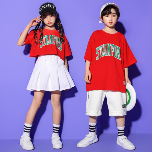 Primary school student sports meet opening ceremony uniform set children's cheerleading performance outfit girl cheerleading performance costume