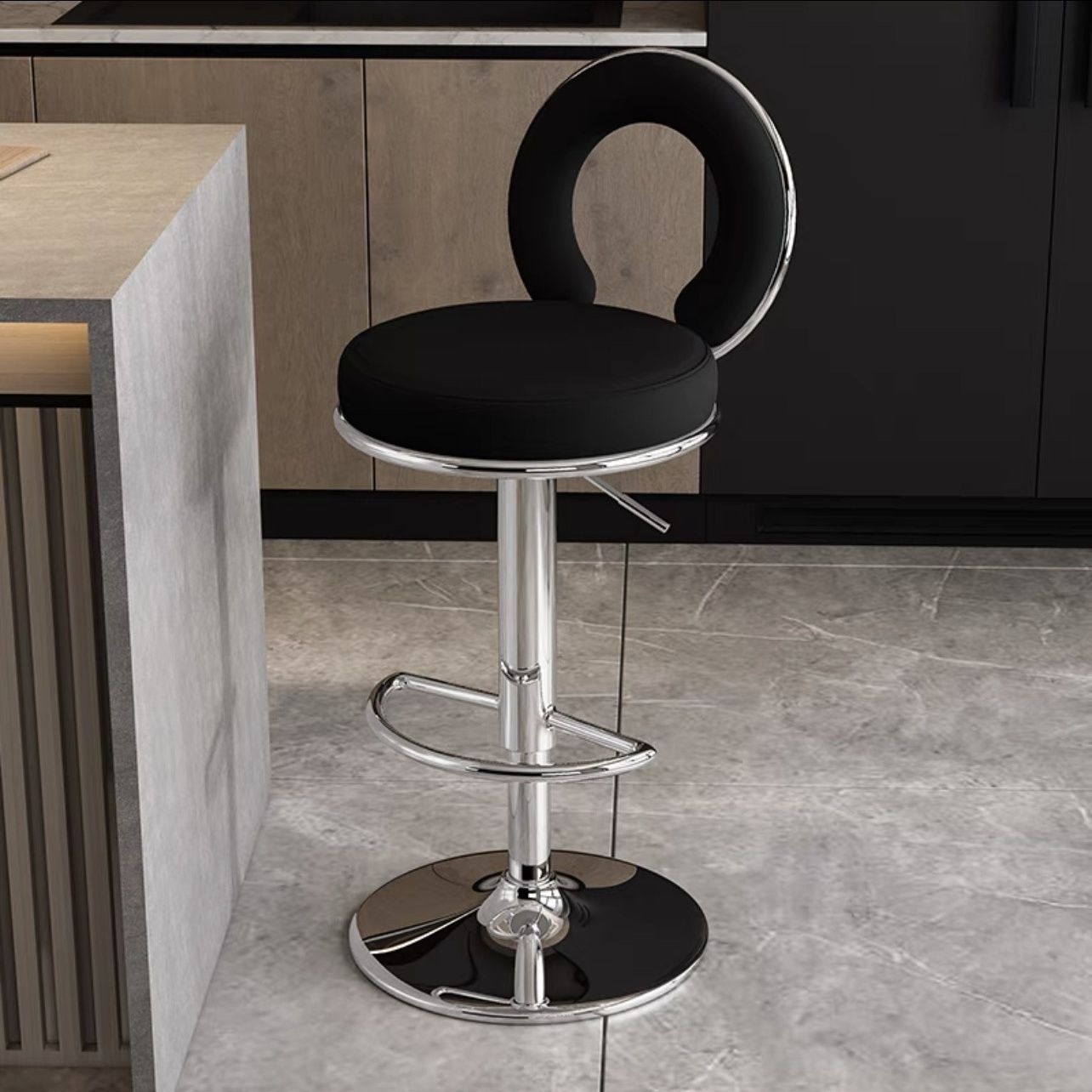 Silla de bar respaldada taburetes altos para el hogar taburetes modernos simples de alta calidad cajero de recepción elevador silla de bar alta
