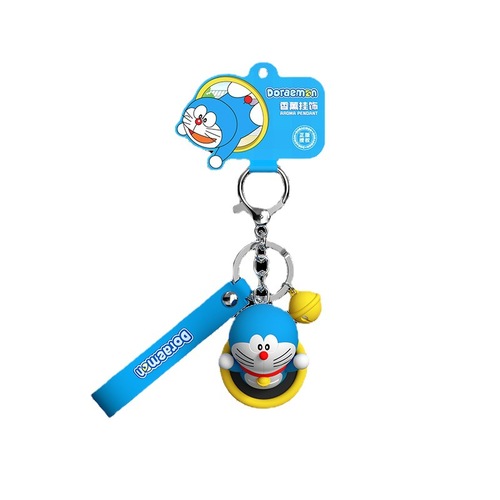 Doraemon Keychain Scented Pendant for Car Key Ring, Men's and Women's Cartoon Bag Mobile Phone Doll Pendant