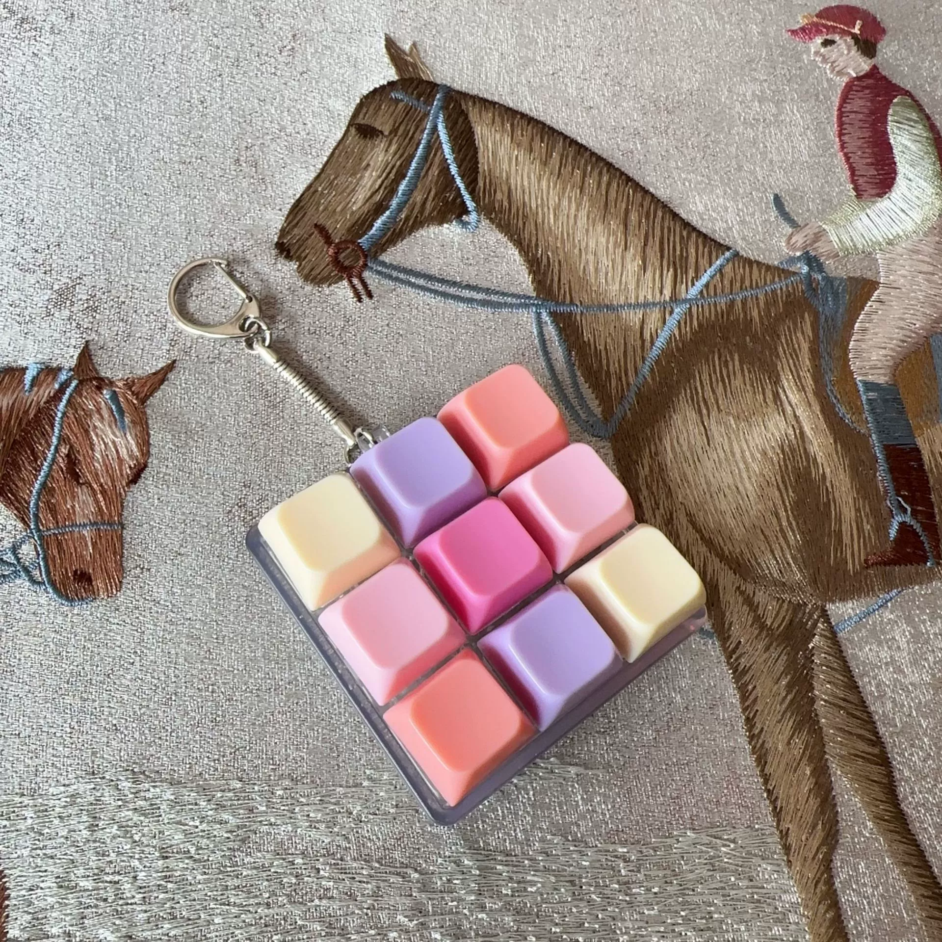 Трансграничная декомпрессия с девятью клавишами механическая клавиатура распаковать кончик пальца, креативное нажатие на пробную ось, подвеска портативный брелок