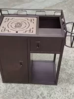 Индивидуальный ресторан KTV, тележка для закусок из нержавеющей стали, ресторан, чайный домик, мобильная тележка для вина, чая, сервисная тележка, толкатель