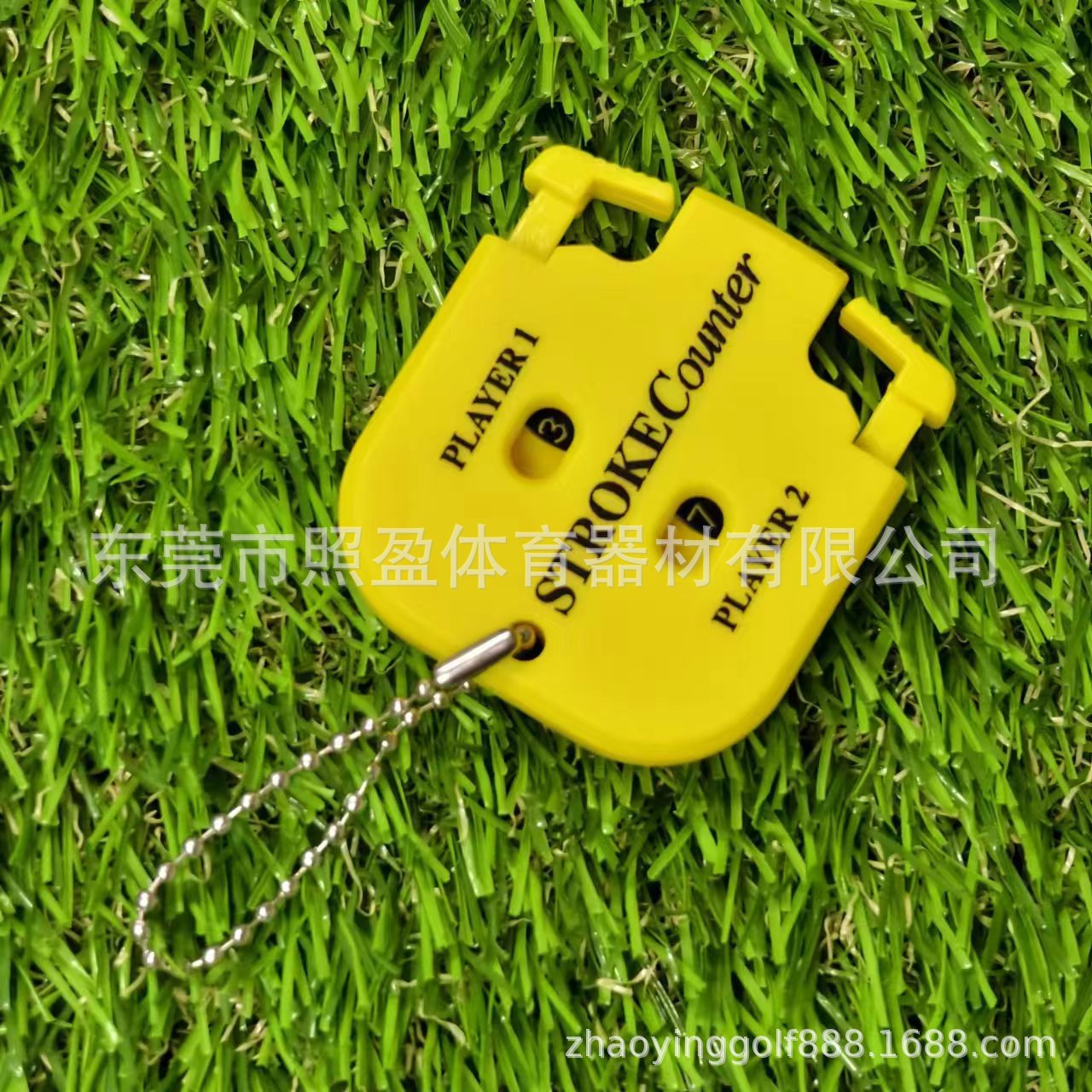 Fabricante de golf de dos ruedas Dispositivo de puntuación manual contador cuadrado Dispositivo de puntuación para el golf