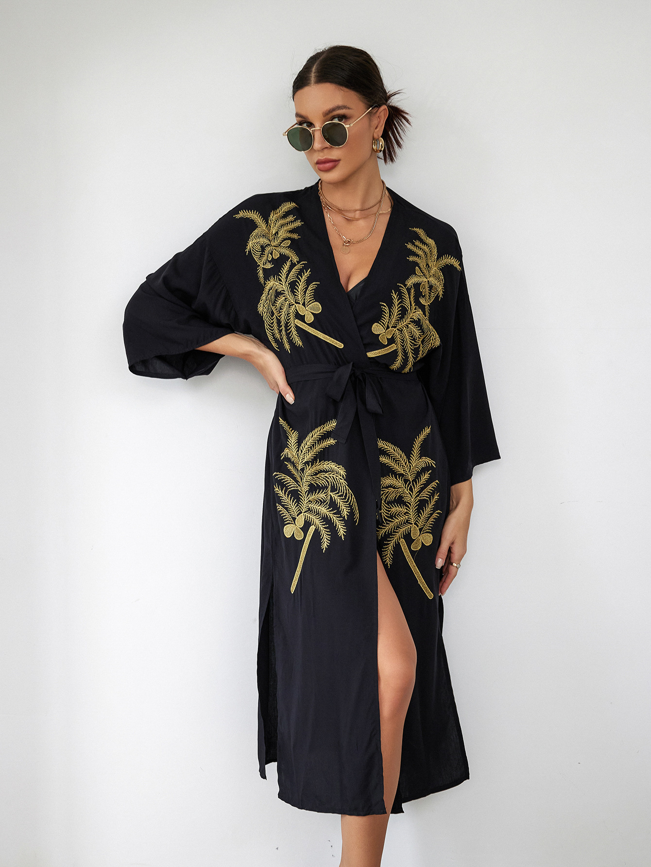 Femmes Impression Vacances Style Classique Cover Ups display picture 3