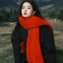 长白山东北新年雪景围巾