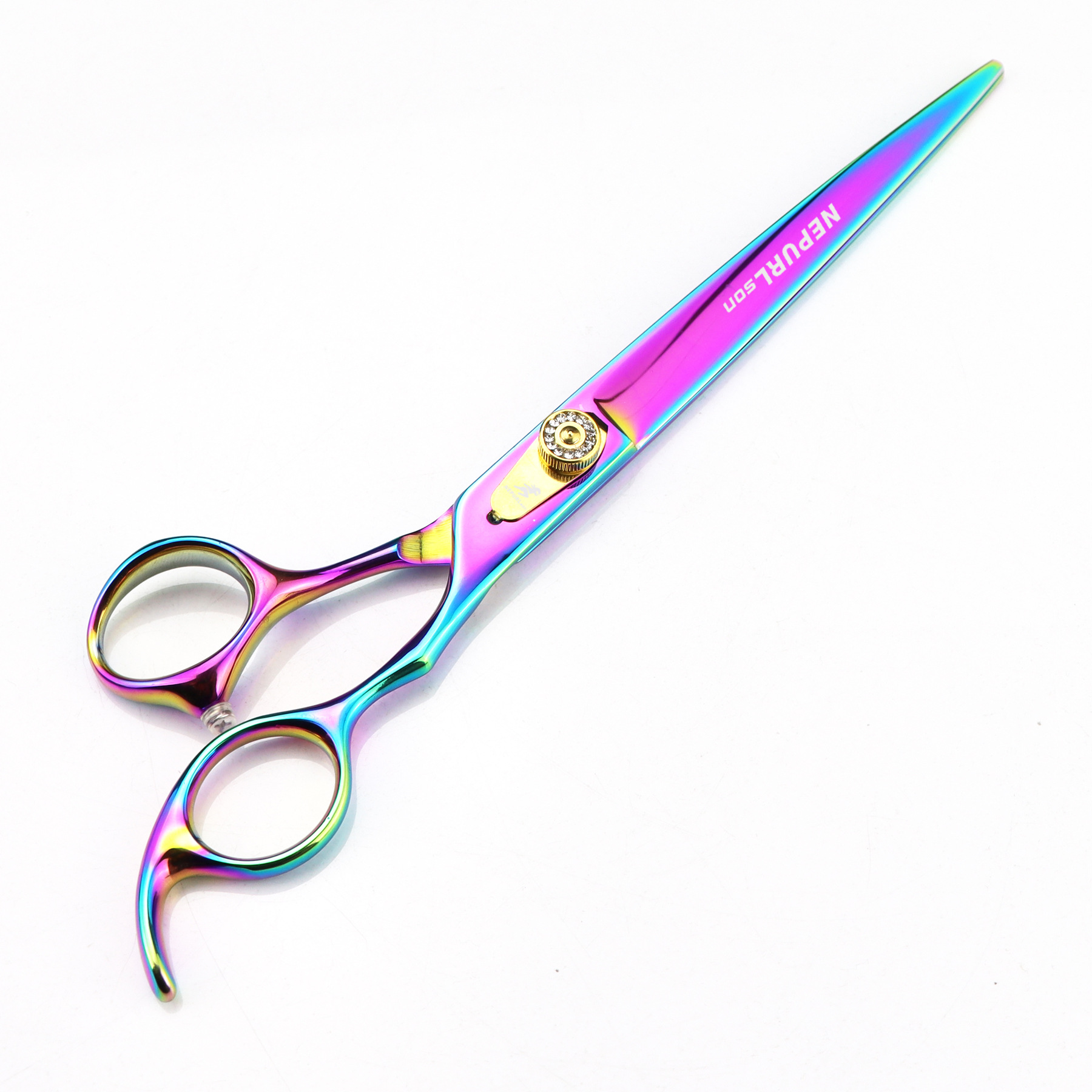 Forbici dritte di alta qualità colorate da 8 pollici per la toelettatura degli animali domestici_voghion.com