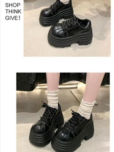 F 39759 Thick Sole Lace-Up Loafers ��ט���Ь �羳����
