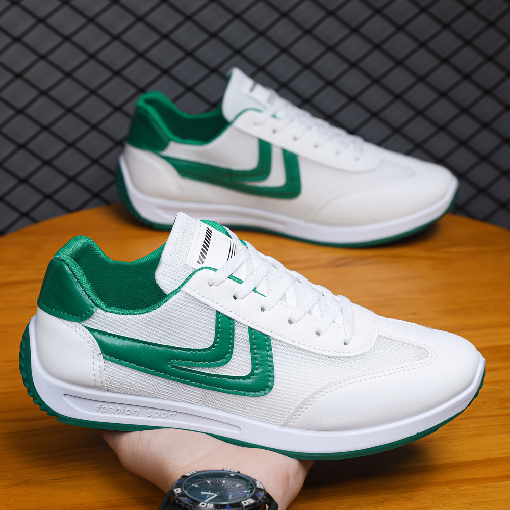 Zapatos casuales transpirables de verano para hombres, zapatos planos para estudiantes, zapatos blancos, zapatos deportivos para hombres, deportes diarios, zapatos casuales