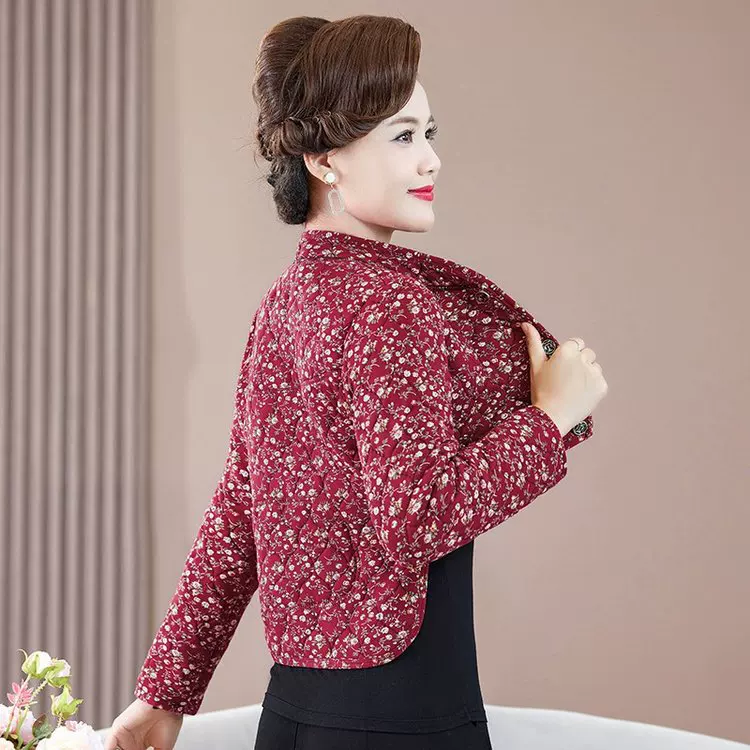 Keep warm vest, long-sleeve, cloak, for middle age