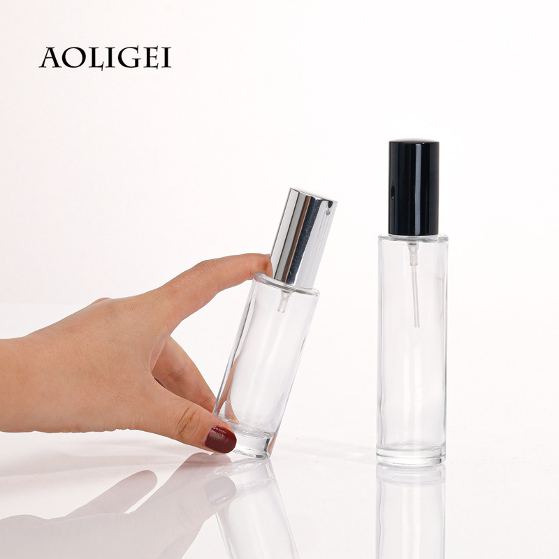 厂家批发圆形方形香水瓶化妆品小样按压式喷雾瓶玻璃瓶分装瓶