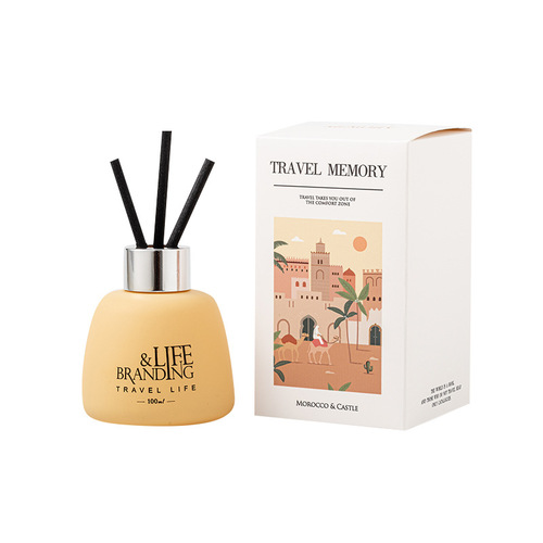 BYME Pottery Color Series 100ml Fireless Aromatherapy Essential Oil Set Home Indoor Simple Ornament Birthday Gift