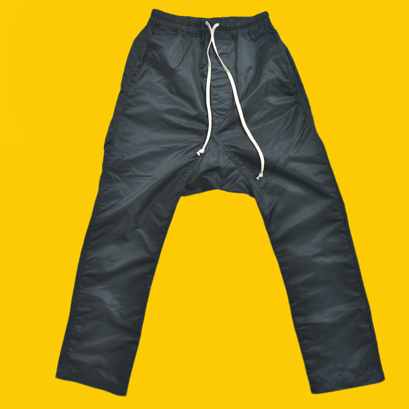 Ro25 Nylon Glossy Harem Straight-Leg Pants Men's High Street Dark Style 2026 New Summer Thin Model Ro25 Nylon Glossy Harem Straight-Leg Pants Men's High Street Dark Style 2026 New Summer Thin Model