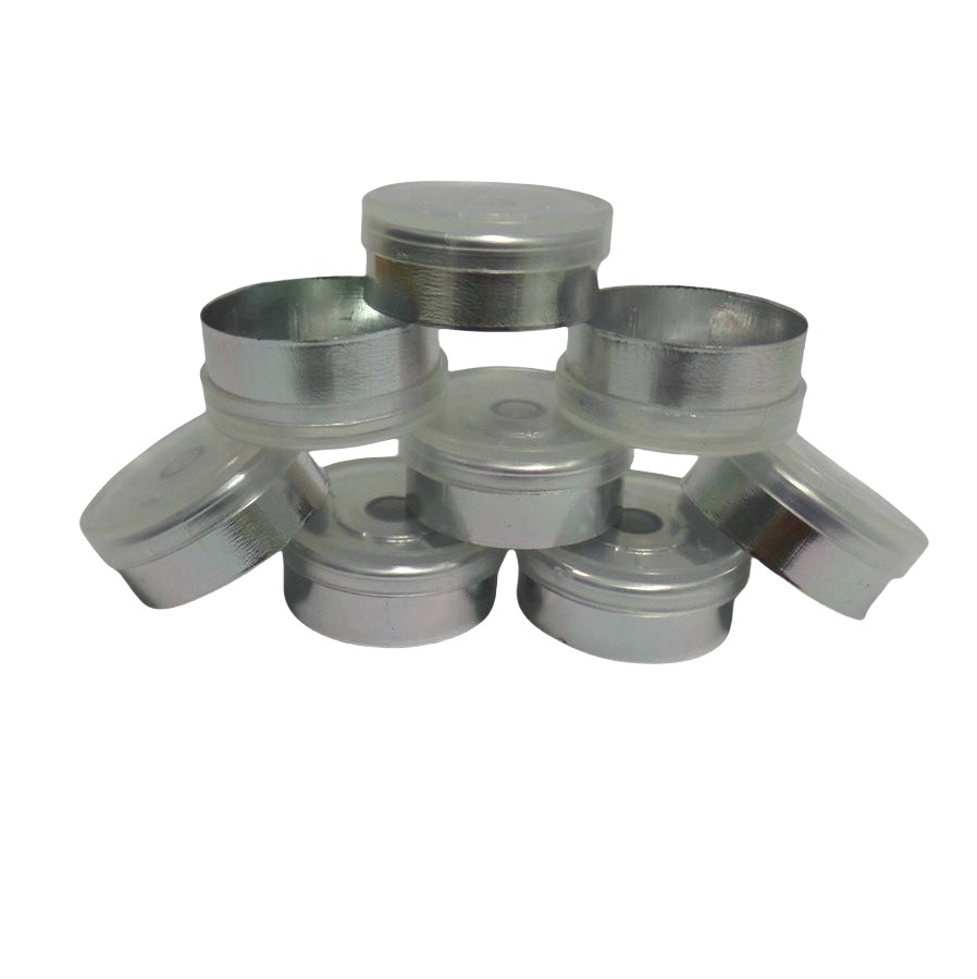 厂家直销20牙各式磨砂铝塑盖 西林瓶配套盖子 蓝色卡口 瓶盖子