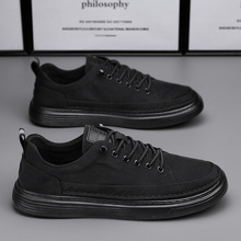 男鞋新款布鞋黑色软底鞋平板脚蹬夏季一透气休闲潮鞋帆布工作清仓