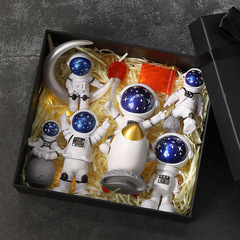 Astronaut Figure Mini Space Man Model Car Modern Home Desk Toy Children's Decorative Gift Set