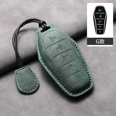 Car key bag — Seal 06 Five-Key Gt Sea - byd-g-model-green-cover-hand-strap