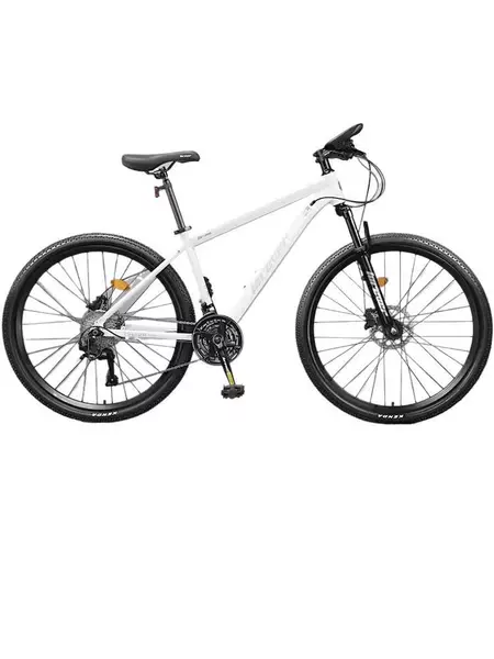 Light Cloud White Steel Frame [Mechanical Double Disc]-26 inches-27 speed