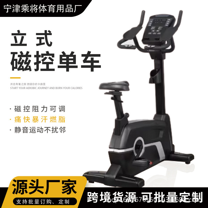 Cross-border supply of vertical magnetic control spinning bikes, commercial gym equipment, aerobic fitness equipment, bicycles