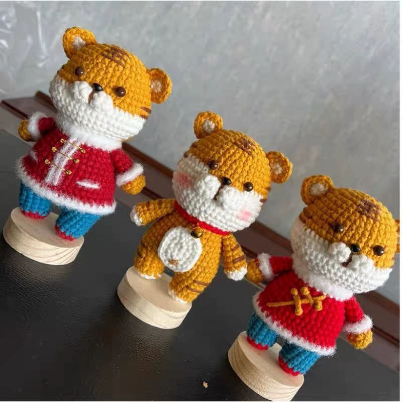Деревянная плюшевая игрушка, крючком, кукла, трубка, комплект зажимов