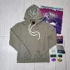 Green sweatshirt, accessories