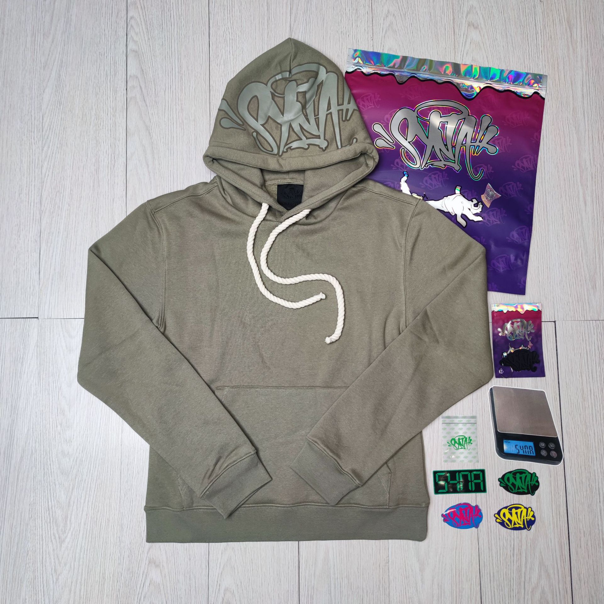 01 suéter verde (accesorios + paquetes)