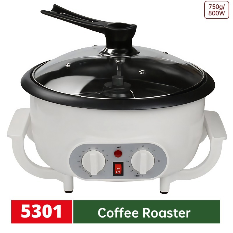 Enchufe estadounidense Coffee Roaster Tostadora de granos Máquina tostadora de café Máquina tostadora de granos de café doméstica