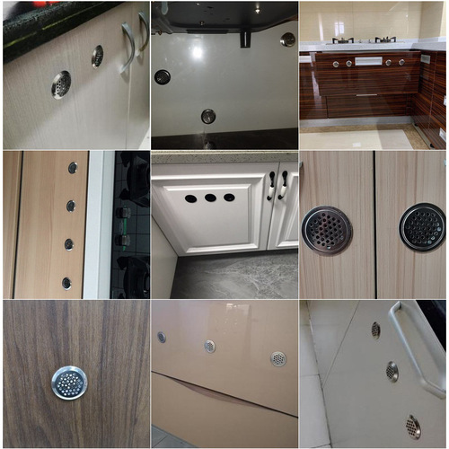 Stainless steel double-sided breathable hole cabinet heat dissipation exhaust ventilation shoe cabinet deodorizing moisture-proof breathable two-sided air hole cover