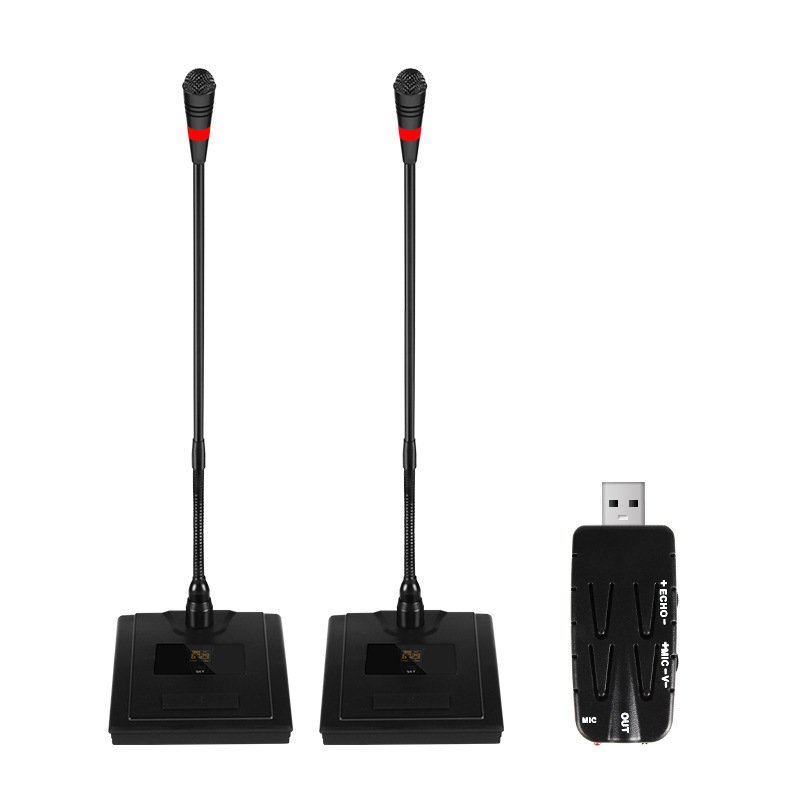 無線USB電容麥克風 功放音箱電腦高采樣率游戲會議直播聲卡話筒