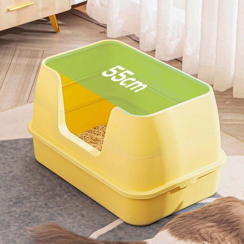 プラスチック猫トイレ特大抗持ち出し猫トイレ半密閉折りたたみ式取り外し可能な猫トイレメーカー卸売|undefined