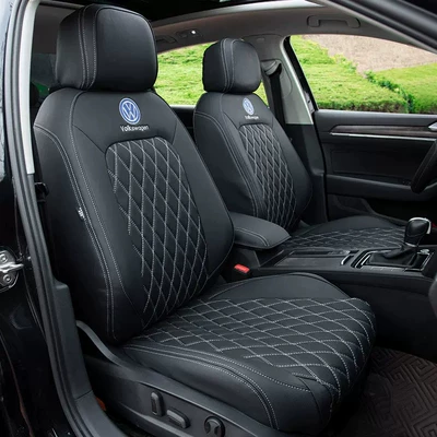 Modelə uyğun (Original) oturacaq örtükləri Sagitar, Leather Seat Cushions, Teramont - middle-diamond-nappa-leather-mysterious-black-please-note-the-model-year-when-placing-an-order