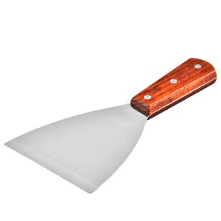 Hand cake shovel cooking shovel stainless steel oblique shovel iron plate frying shovel chef steak shovel pancake 902A large