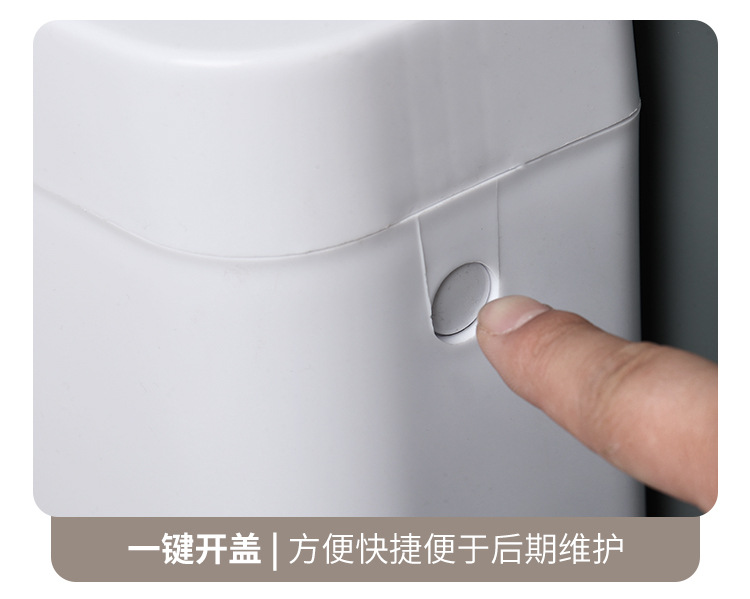 Bathroom, household toilet, squat toilet, flushing tank, wall-mounted, large flushing force, thickened, no need for drilling, wall-mounted type undefined