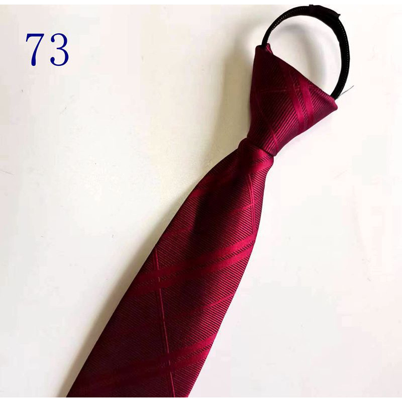 男士拉链新郎结婚红色8cm正装商务黑色免打结懒人易拉得蓝色_