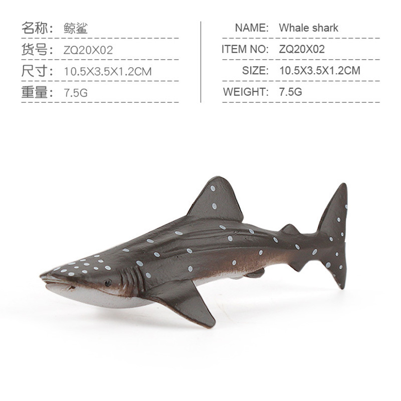 Exportación transfronteriza simulación cognitiva infantil animal marino ballena modelo submarino biológico estático tiburón decoración juguete