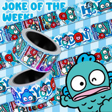 镭射可爱卡通三丽鸥丑鱼汉顿贴丑萌人鱼贴纸防水行李箱贴画装饰潮