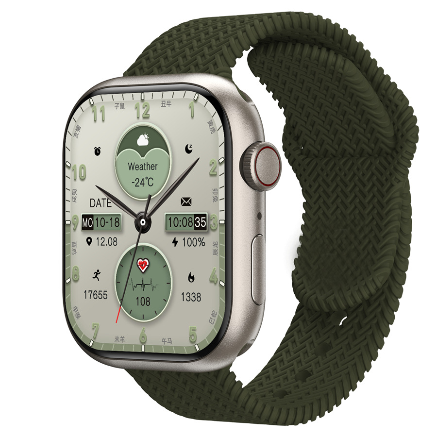 Qiao Gang Master Reloj inteligente HK10Pro de nueve generaciones Amoled HD Pantalla grande Pago sin conexión Llamada Bluetooth GPS