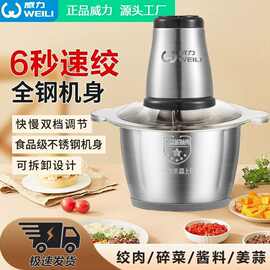 威力绞肉机家用商用多功能电动搅拌料理机蒜泥机搅馅机辣椒粉碎机