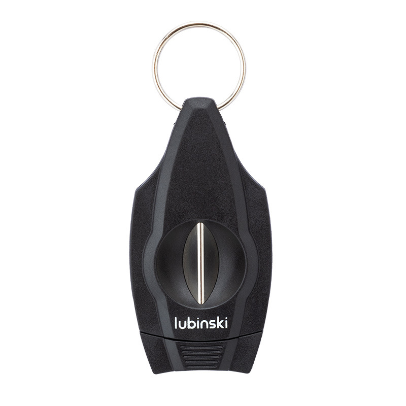 Cortapuros en V de acero inoxidable con llavero, tijeras portátiles para cigarros