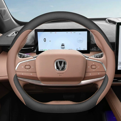 Leather, Ultra-thin, All-season, No-sew | Steering wheel cover