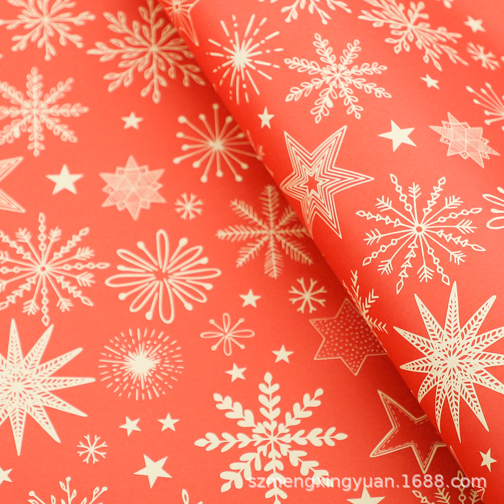 Festival de Navidad creativo regalo de Nochebuena caja de regalo papel de embalaje de dibujos animados lindo papel de embalaje Kraft