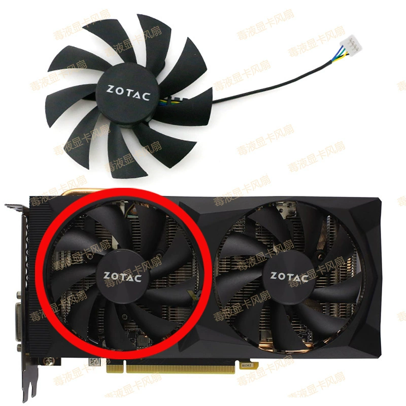 Охлаждающий вентилятор для видеокарты ZOTAC Sotai RTX 2060/2060S/1660/1660TI Destroyer HA/HB