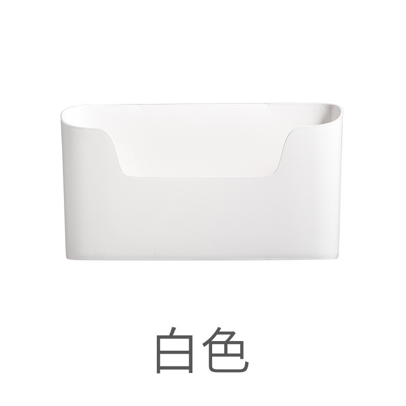 Caja de almacenamiento montada en la pared del hogar suministros de baño sin perforar caja de organización puerta del gabinete caja de almacenamiento trasera 2